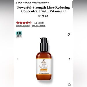Kiehls Powerful-Strength Line-Reducing
Concentrate with Vitamin C